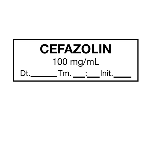 Nevs Tape, Cefazolin 1/2 x 500 White w/Black, PK6 SANTW-0141 - main